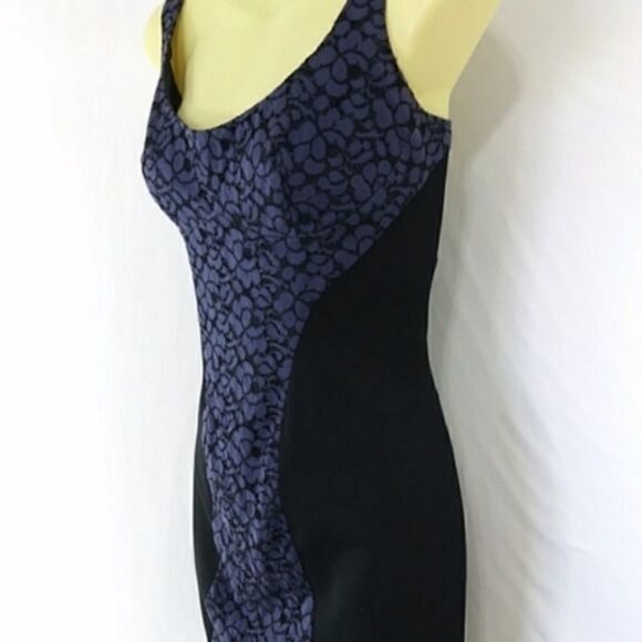 BLACK HALO "FRANCISCA" DRESS VIOLET LACE PANEL BODYCON MINI EXCELLENT … - Picture 7 of 9